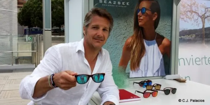 Fan ulleres de sol amb xarxes de pesca reciclades