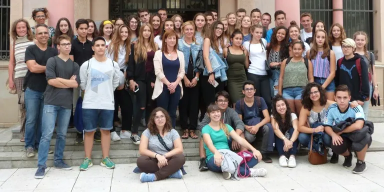 Alumnes holandesos conviuen aquests dies amb estudiants del Duc de Montblanc