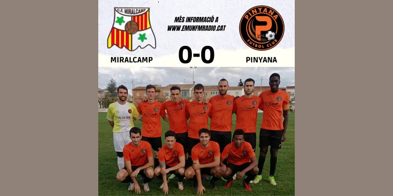 Empat 0-0 en la visita del Pinyana 2021 a Miralcamp