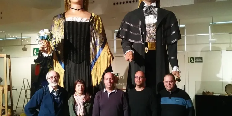 Els gegants de Rubí participen a les festes de Sant Andreu Palomar de Barcelona