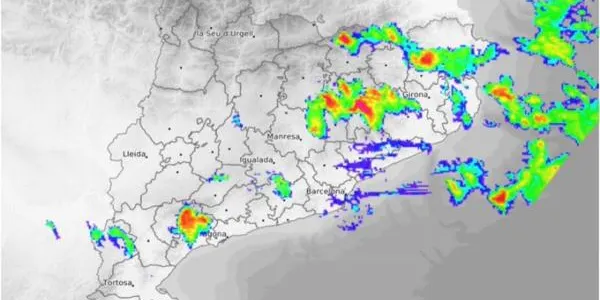 Alerta de pluges per aquest dilluns a la tarda