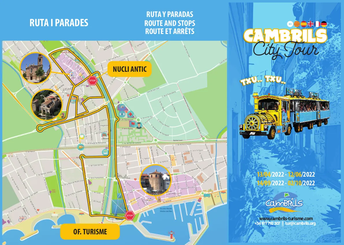 El trenet turístic tornarà a recórrer els principals carrers de Cambrils a partir d’aquest dijous
