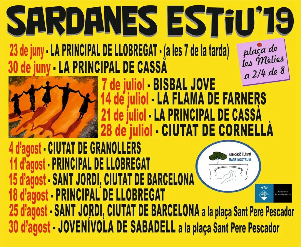 Tot l'estiu per ballar sardanes a Pineda