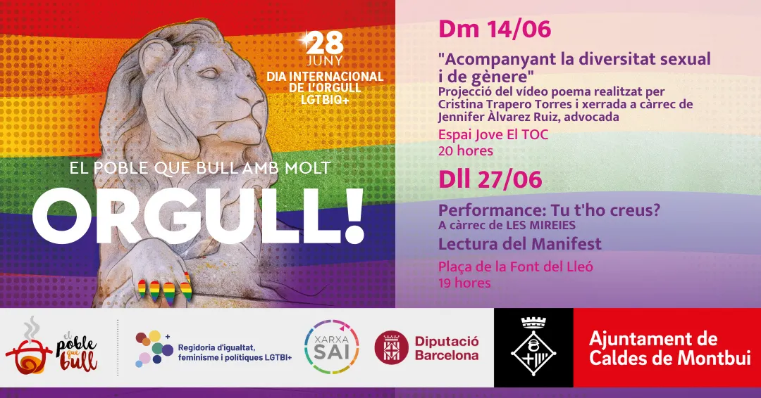 Una campanya contra les violències de gènere als comerços dona el tret de sortida als actes del Dia Internacional de l'Orgull LGTBIQ+ a Caldes