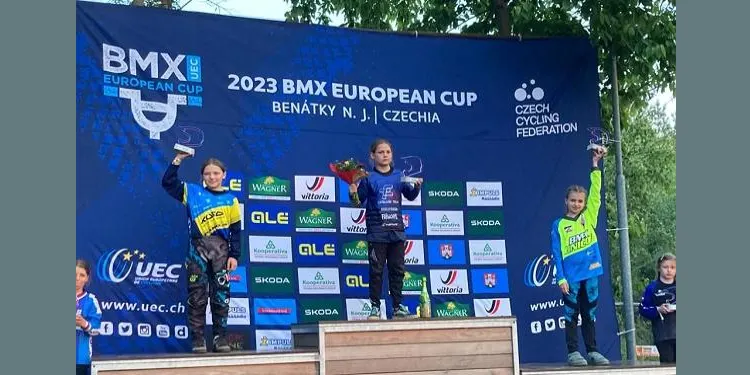 L’altafullenca Mia Ayats es proclama vencedora de la quarta prova de la Copa d’Europa de BMX Sub10 a Benatky