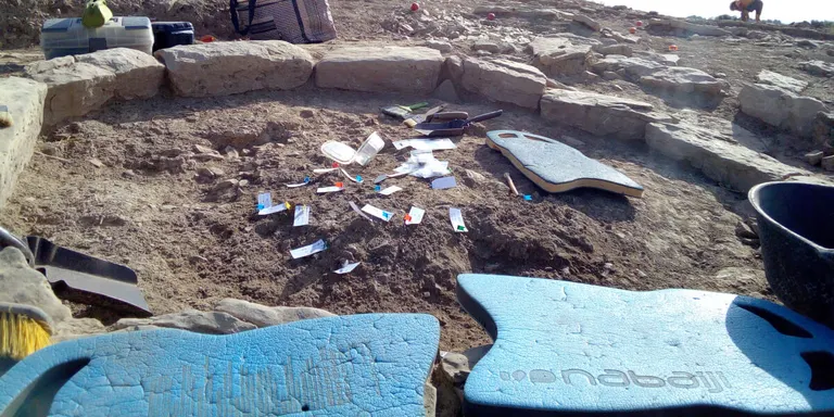 Sis nous túmuls, descoberts en la última campanya arqueològica a la Necròpolis d'Almenara