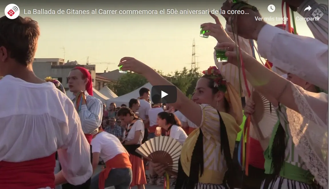 La Ballada de Gitanes al Carrer commemora el 50è aniversari de la coreografia d'Albert Sans
