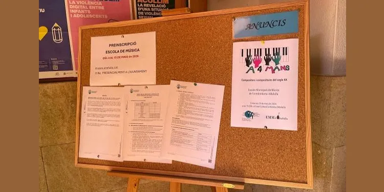 S’aproven definitivament les bases que regeixen l’admissió a l’Escola de Música d’Altafulla per al pròxim curs