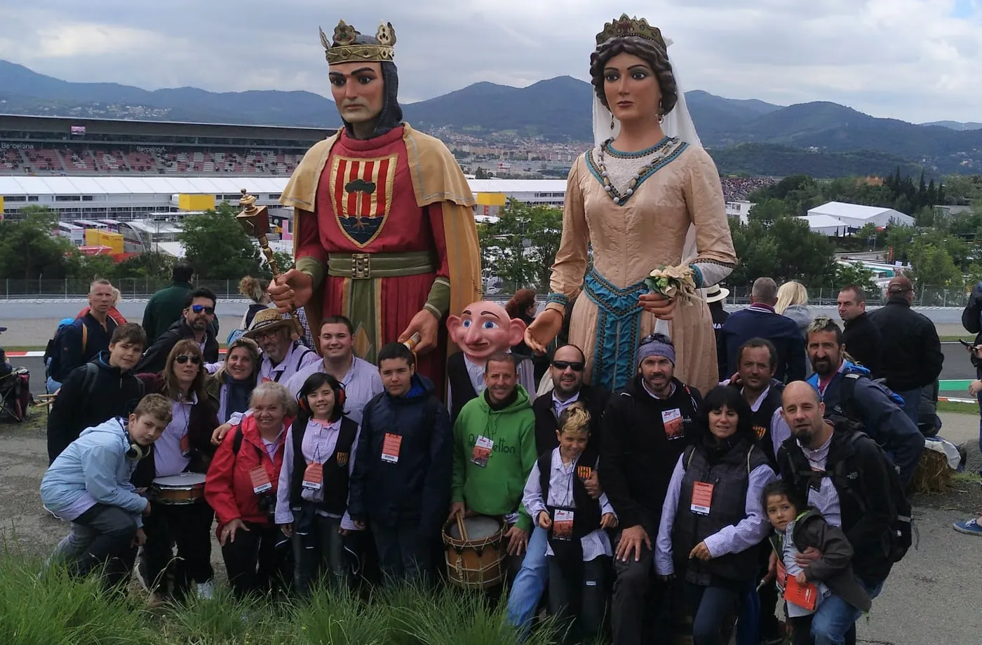 Els Gegants de Pineda, al Gran Premi de F1 del Circuit de Catalunya