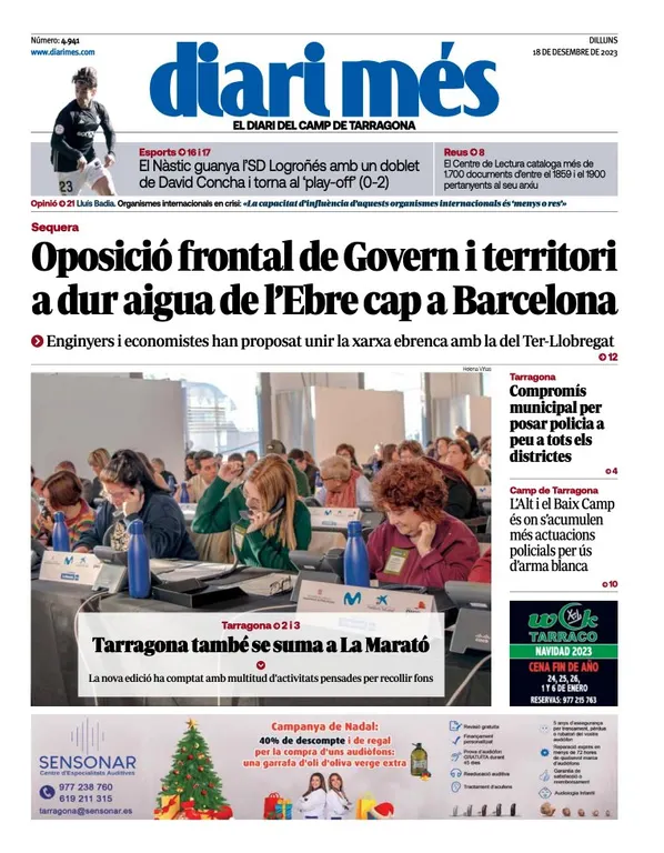 Cop d'ull als diaris d'aquest dilluns 18 de desembre
