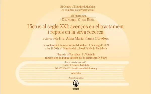 El Memorial Dr. Manel Chiva Royo compleix 10 anys divulgant ciència a Altafulla