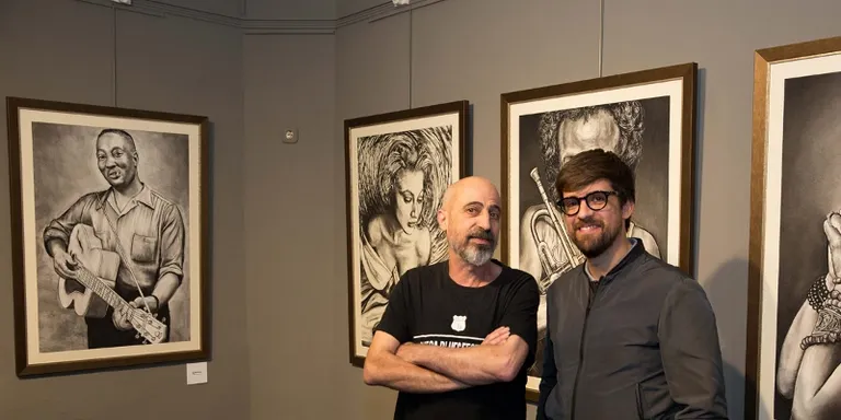 El rubinenc Pepe Farrés exposa els seus dibuixos a l'Antiga Estació