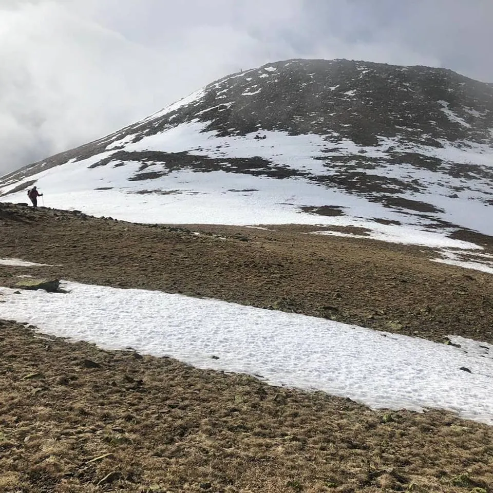 Poca neu per a la celebració de la Traça Muga 2019 (Foto: UEU)