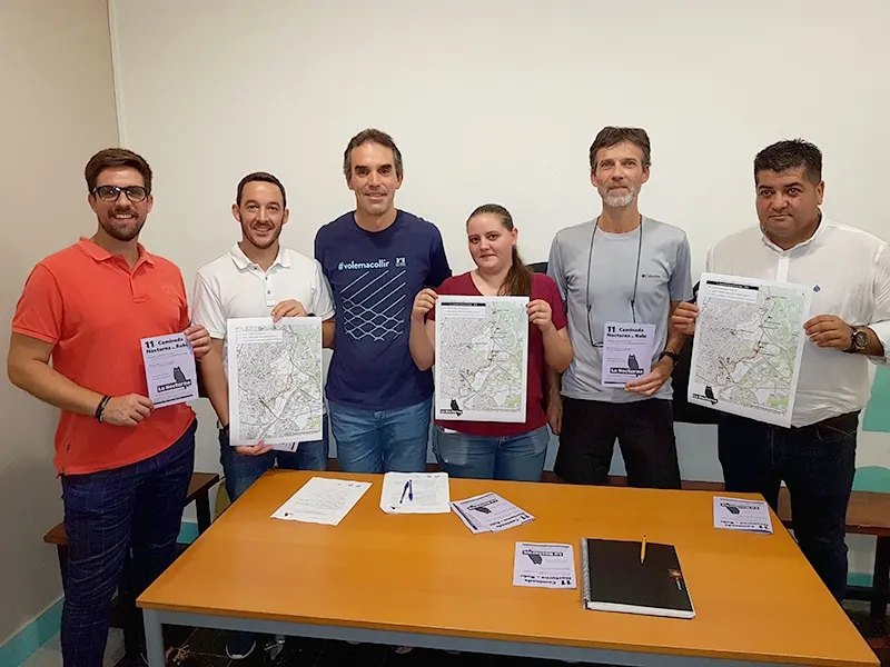 Representants del CER, Rubí d'Arrel i l'Ajuntament en la roda de premsa de presentació de l'11a Cam