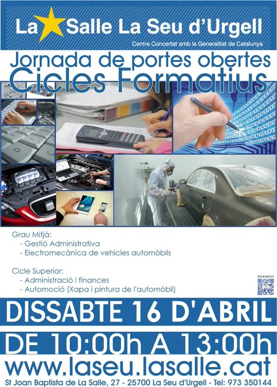 Jornada de portes obertes de cicles formatius i Xics de La Salle