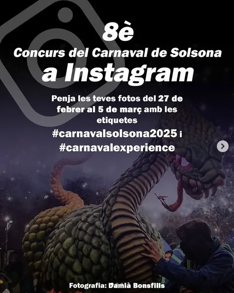 Convoquen el 8è Concurs del Carnaval de Solsona a Instagram