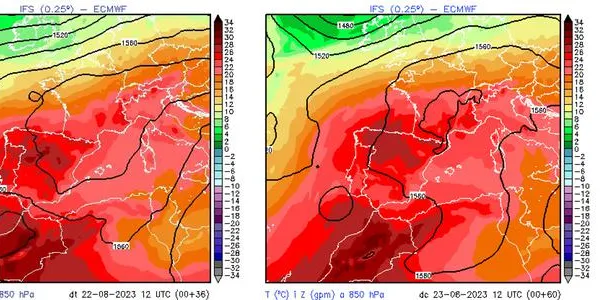 L’onada de calor serà persistent i extensa i es mantindrà almenys fins divendres