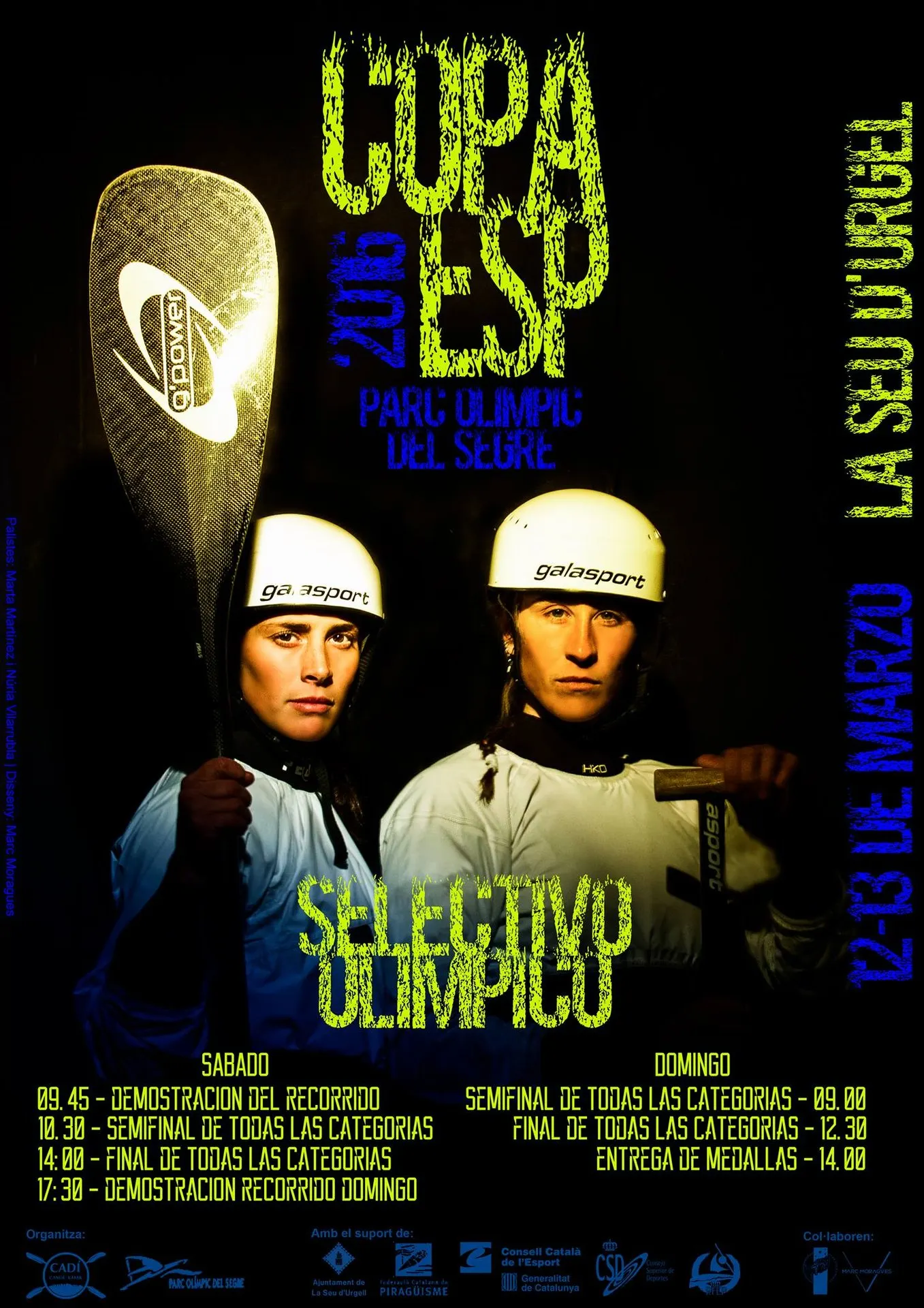 Cartell de la 1a Copa d'Espanya al Parc Olímpic del Segre
