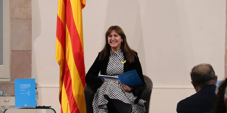 Borràs farà una declaració institucional amb motiu del quart aniversari de la DUI