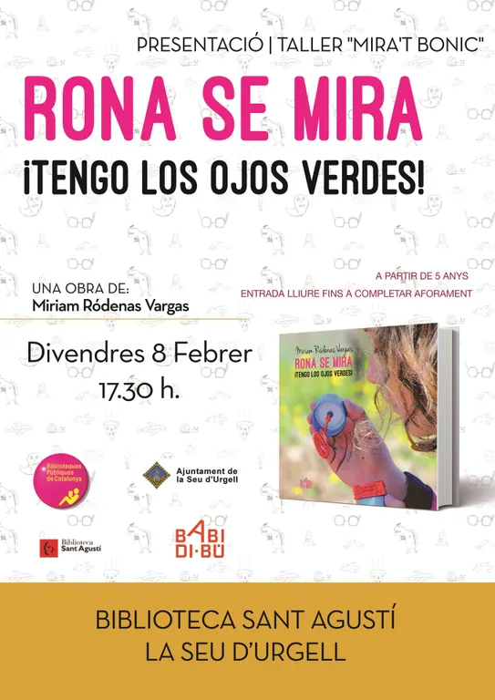 La Biblioteca Sant Agustí de la Seu d’Urgell acull la presentació del llibre 'Rona se mira'