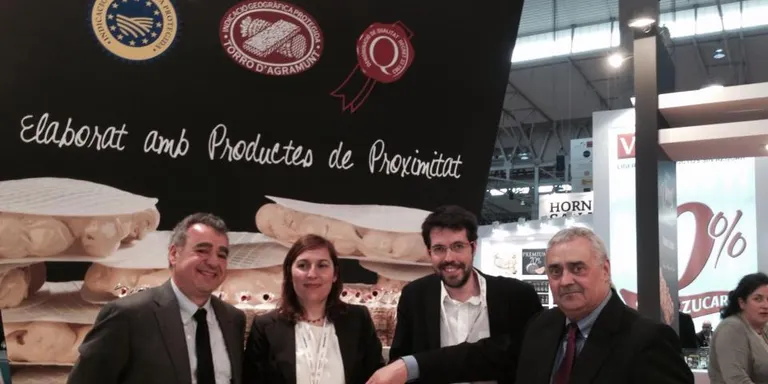 Una de les novetats d'Alimentària 2014 és un torró d'Agramunt amb formatge Urgèlia