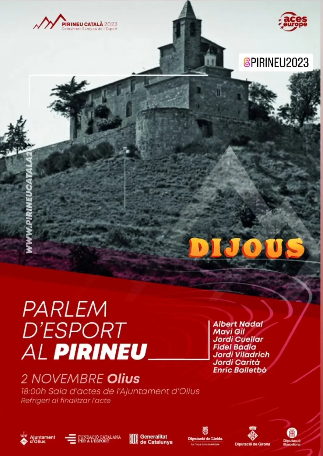 <strong>Olius acull dijous una taula rodona sobre esport al Pirineu</strong>