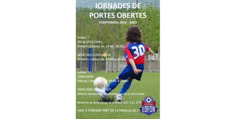 L'EDFOR organitza jornades de portes obertes