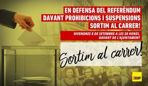Convocada a la Seu una mobilització de suport al referèndum de l'1-O