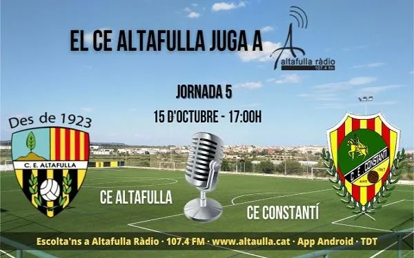 L’Altafulla reprèn la lliga davant un Constantí en plena ratxa