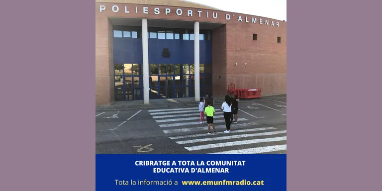 Cribratge massiu al Pavelló Poliesportiu d'Almenar.