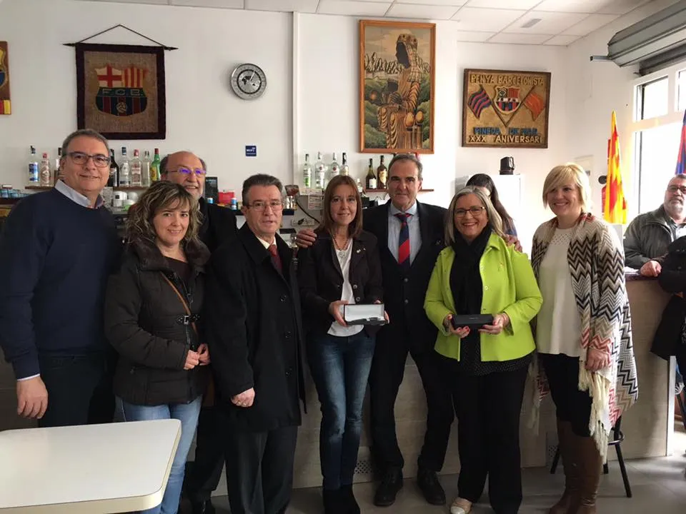Manel Flores, president de la Penya del Barça, anima a tothom a participar a la 35 botifarrada