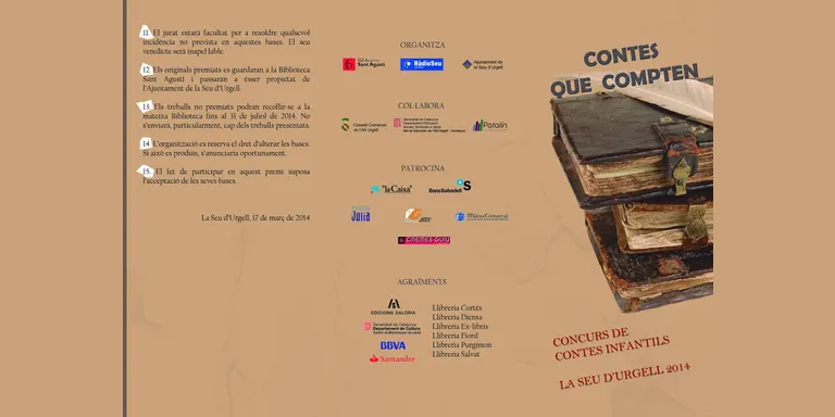 Obert el termini per participar en el concurs literari 'Contes que compten' 2014
