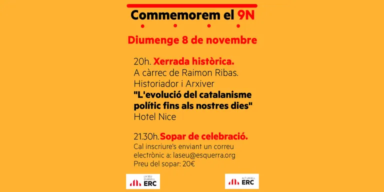 ERC commemora el primer aniversari de la consulta del 9-N