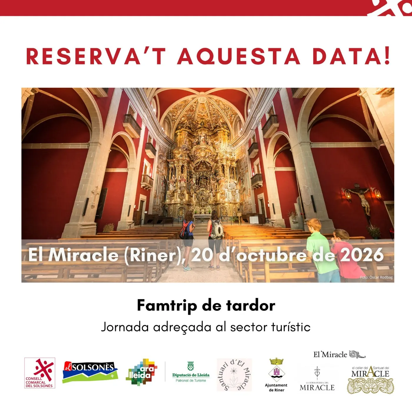 El Miracle serà l’escenari del famtrip de tardor per donar a conèixer els recursos turístics i culturals d’aquest indret