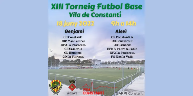 Arriba la XIII edició del Torneig de Futbol Base Vila de Constantí