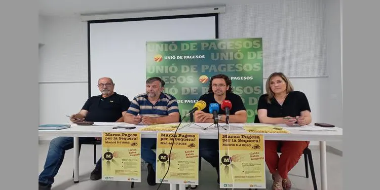 Unió de Pagesos organitza una tractorada fins a Madrid per al pròxim 5 de juliol per exigir ajudes davant la sequera