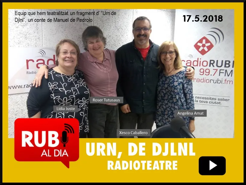 RADIOTEATRE 'Urn, de Djlnl' Manuel de Pedrolo