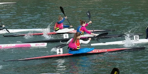 VENCIENDO EN EL CAMPEONATO DE GIPUZKOA DE PIRAGUISMO