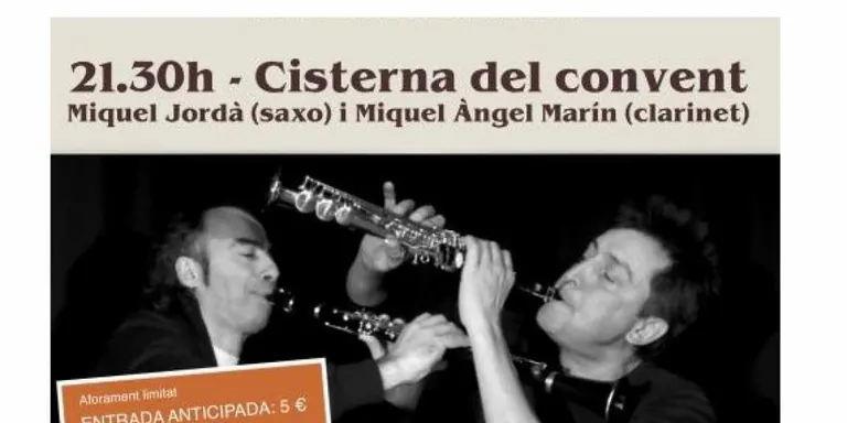 Arranca el cicle Racons amb el concert visual d'improvisació de Miquel Jordà i Miquel Àngel Marín a la Cisterna