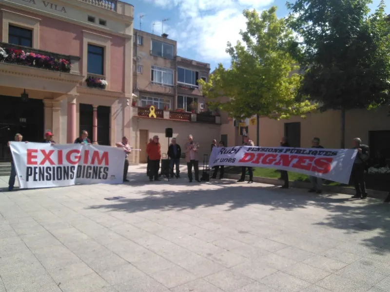 Els pensionistes rubinencs tornen a manifestar-se després dels comicis