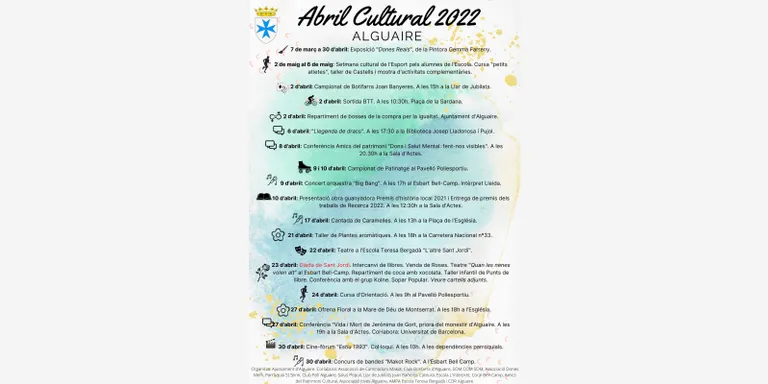 Comença l'Abril Cultural 2022 d'Alguaire