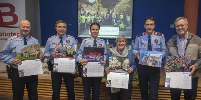 El Cos de Mossos d'Esquadra edita el sisè calendari solidari a favor dels malalts d'Alzheimer