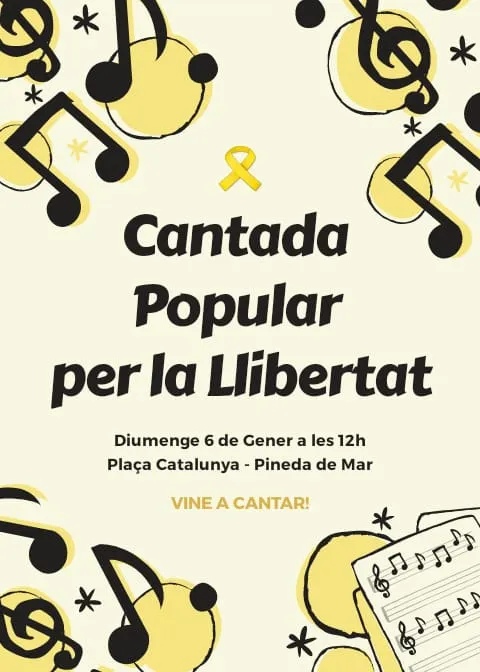 Un grup de pinedencs organitza la 'Cantada Popular per la Llibertat'