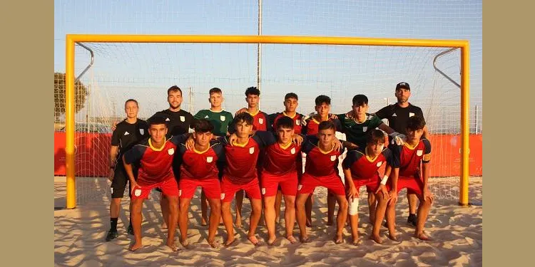 Dos futbolistes del Baix Gaià representen l’equip Cadet de Catalunya en el Campionat d’Espanya de futbol platja