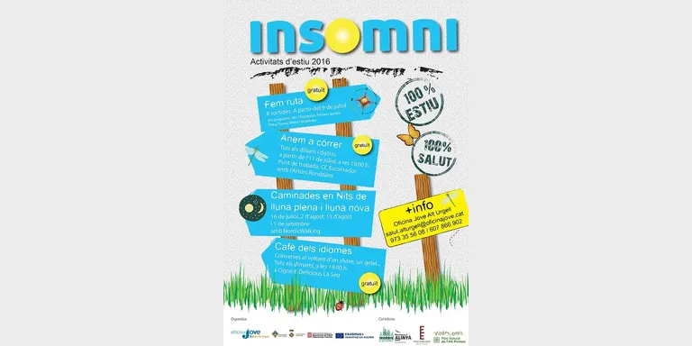 '100% estiu, 100% salut', proposta del programa d'oci alternatiu 'Insomni'