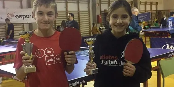 Diego Mariscal i Aral Alonso pugen al podi en la fase territorial de tennis taula del CET