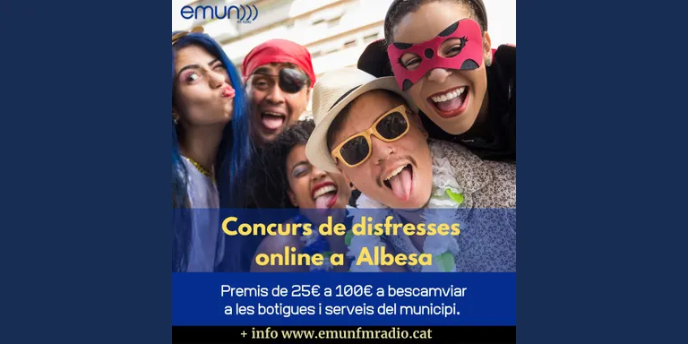 Concurs de disfresses online a Albesa. El Rei Carnestoltes no es vol quedar sense festa.