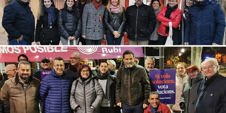 Últimes hores de campanya a Rubí