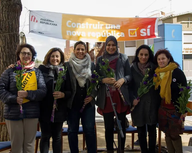 Les diputades per ERC Mònica Palacín i Najat Driouech fan un acte a Pineda pel Dia Internacional de les Dones