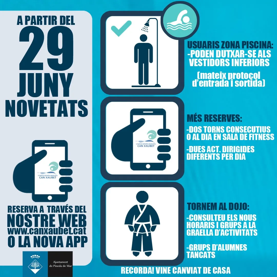 Can Xaubet ja permet fer servir les dutxes mantenint el protocol de seguretat